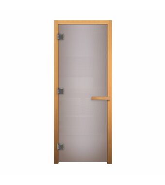 Дверь стекло  Сатин Матовая 190х70 (8мм, 3 петли 710) (ОСИНА)